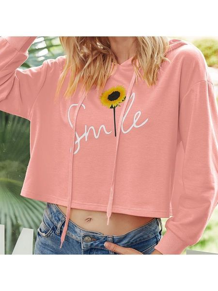 women's hoodies & sweatshirts women long sleeve drawstring smile sunflower print crop sweatshirt u50c, Black
women's hoodies & sweatshirts women long sleeve drawstring smile sunflower print crop sweatshirt u50c, Black
