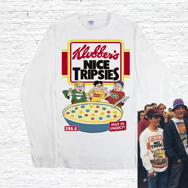 nice tripsies t-shirt (rave / acid house / 90s ), White;black 
nice tripsies t-shirt (rave / acid house / 90s ), White;black