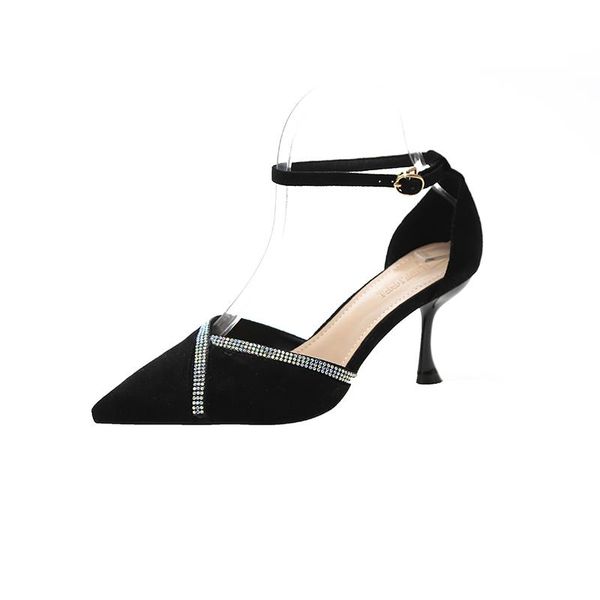 women high heels sandals ankle strap dress bride shoes pumps pointed toe tacon wedding party office, Black
women high heels sandals ankle strap dress bride shoes pumps pointed toe tacon wedding party office, Black