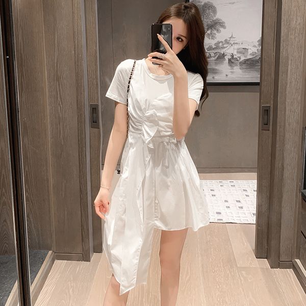 llzacoosh women summer korea chic design fake two piece patchwork ruffles draped irregular mini dress street wear 210514, Black;gray
llzacoosh women summer korea chic design fake two piece patchwork ruffles draped irregular mini dress street wear 210514, Black;gray