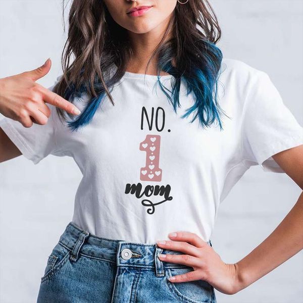 mom no 1 design men kpop fashion mothers day short sleeve ropa aesthetic white casual and women summer top, White;black
mom no 1 design men kpop fashion mothers day short sleeve ropa aesthetic white casual and women summer top, White;black