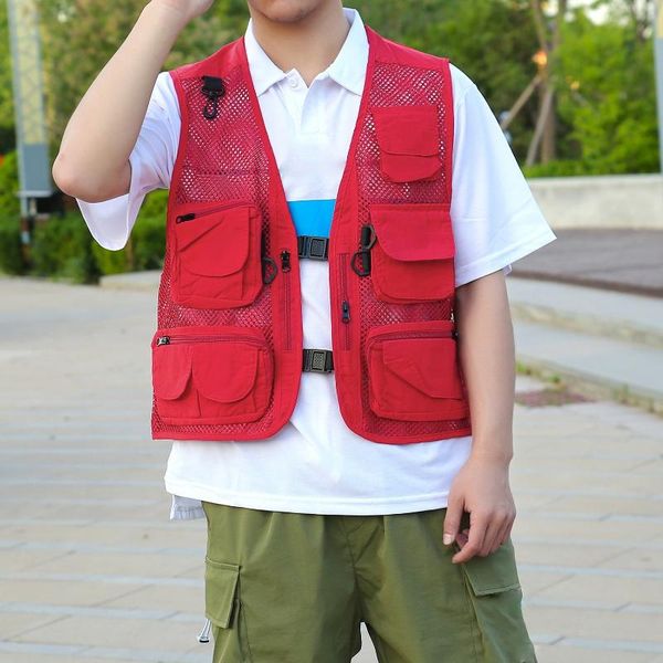 men's vests men red khaki vest summer breathable outdoor sportswear fishing cycling boys green camo outerwear v neck sleeveless jacket, Black;white
men's vests men red khaki vest summer breathable outdoor sportswear fishing cycling boys green camo outerwear v neck sleeveless jacket, Black;white
