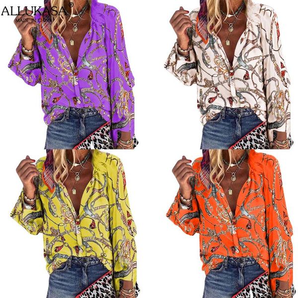 women's blouses & shirts allukasa fashion long sleeve buttons casual lady loose office single breasted tunic plus size blusas, White
women's blouses & shirts allukasa fashion long sleeve buttons casual lady loose office single breasted tunic plus size blusas, White