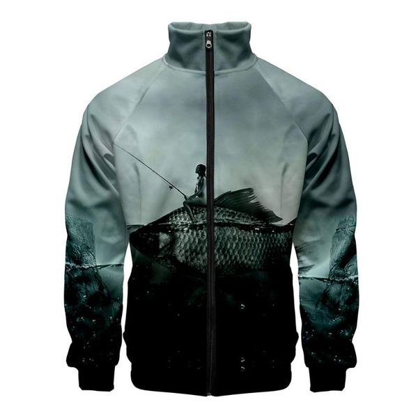 drop ship digital fish 3d printed track suit stand-up collar zipper long sleeve jacket casual streetwear clothes xxs-4xl men's jacket, Black;brown
drop ship digital fish 3d printed track suit stand-up collar zipper long sleeve jacket casual streetwear clothes xxs-4xl men's jacket, Black;brown