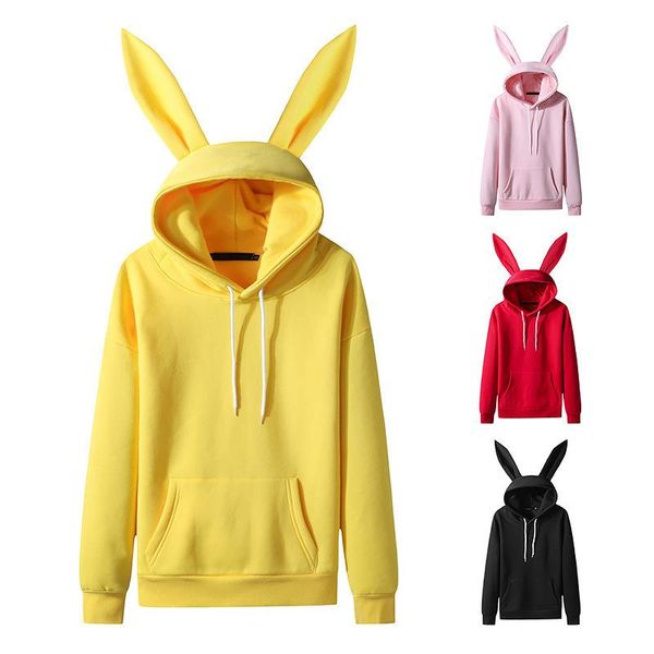 women's hoodies & sweatshirts hanging s ear design hooded fleece sweater jacket w61, Black
women's hoodies & sweatshirts hanging s ear design hooded fleece sweater jacket w61, Black