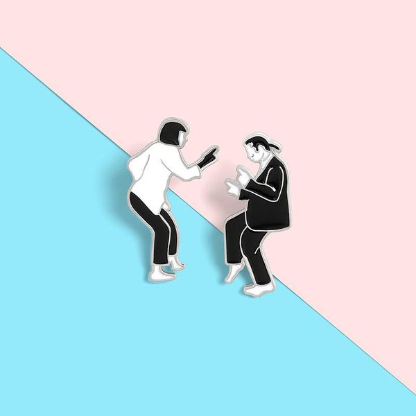 pins, brooches pulp fiction black and white villain swing dance cartoon metal brooch clothing bag hat decoration pin gift to friends, Gray
pins, brooches pulp fiction black and white villain swing dance cartoon metal brooch clothing bag hat decoration pin gift to friends, Gray
