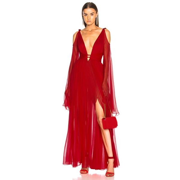 casual dresses celebrity party long dress women off the shoulder sleeve v-neck split nightclub backless maxi vestidos, Black;gray
casual dresses celebrity party long dress women off the shoulder sleeve v-neck split nightclub backless maxi vestidos, Black;gray