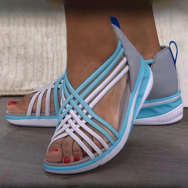 sandals women's casual beach cross strap round toe elastic band slip on shoes fashion outdoor chaussure femme, Black
sandals women's casual beach cross strap round toe elastic band slip on shoes fashion outdoor chaussure femme, Black