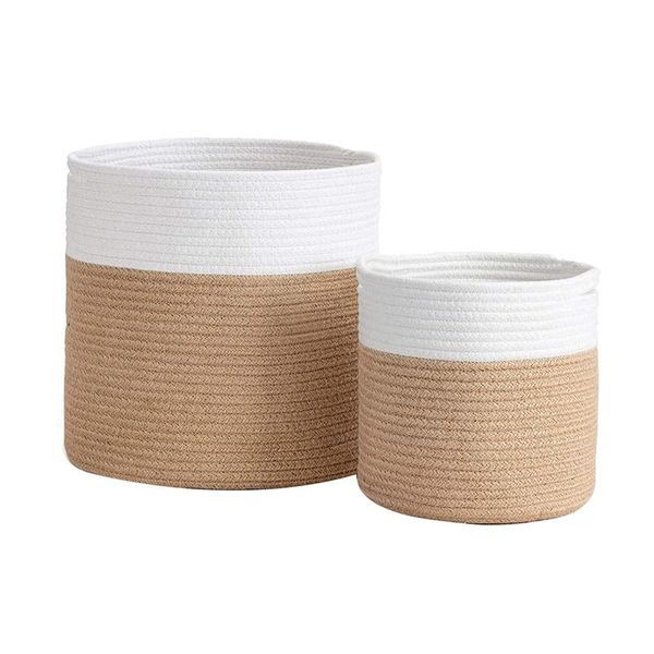other garden supplies 2pcs woven rope plant basket flower pot indoor planters decor storage organizer modern decor,30cm&20cm
other garden supplies 2pcs woven rope plant basket flower pot indoor planters decor storage organizer modern decor,30cm&20cm