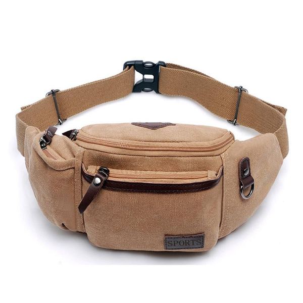waist bags hipsteen 1 pcs multi-function canvas men pack high-end leisure storage fanny bag - khaki
waist bags hipsteen 1 pcs multi-function canvas men pack high-end leisure storage fanny bag - khaki