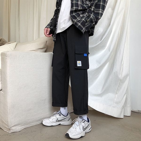 men's pants fashion loose casual 5 color harem cargo pocket straight streetwear trousers joggers sweatpants ik27, Black
men's pants fashion loose casual 5 color harem cargo pocket straight streetwear trousers joggers sweatpants ik27, Black