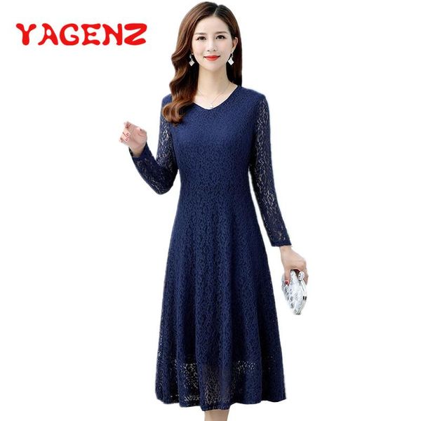 casual dresses yagenz spring clothes dress women long sleeve plus size lace v-neck fashion vestidos woman ropa mujer 728, Black;gray
casual dresses yagenz spring clothes dress women long sleeve plus size lace v-neck fashion vestidos woman ropa mujer 728, Black;gray