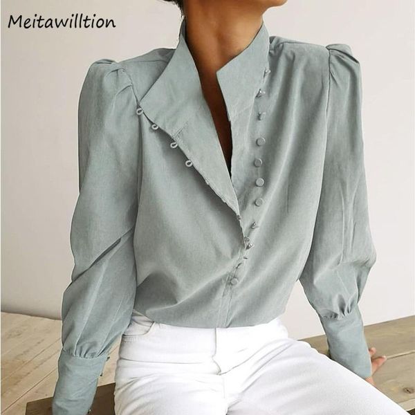 women's blouses & shirts 2021 spring summer women white ladies plain puff sleeve loose blouse female korean elegant office
women's blouses & shirts 2021 spring summer women white ladies plain puff sleeve loose blouse female korean elegant office