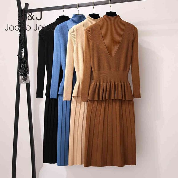 jocoo jolee women korean two pieces knitted sweater dress elegant slim dresses casual ol style harajuku knitting dress 210518, Black;gray
jocoo jolee women korean two pieces knitted sweater dress elegant slim dresses casual ol style harajuku knitting dress 210518, Black;gray