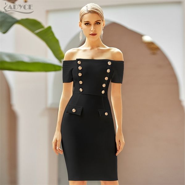 adyce summer white off shoulder club bandage dres short sleeve buttons celebrity evening runway party dress 210719, White;black
adyce summer white off shoulder club bandage dres short sleeve buttons celebrity evening runway party dress 210719, White;black