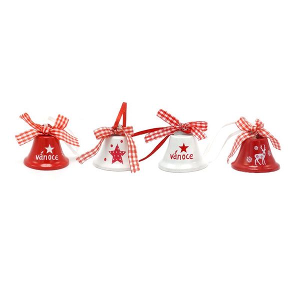 christmas decorations decoration 6pcs red white metal czech marry bell for home 42mm*42mm*40mm pendants ornament jingle bells
christmas decorations decoration 6pcs red white metal czech marry bell for home 42mm*42mm*40mm pendants ornament jingle bells