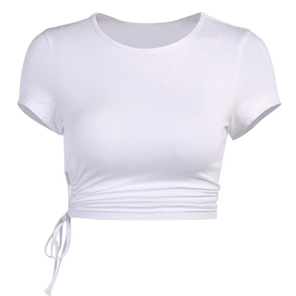 paris girl summer t-shirt female solid color sweet wind lace-up short-sleeved 210524, White
paris girl summer t-shirt female solid color sweet wind lace-up short-sleeved 210524, White