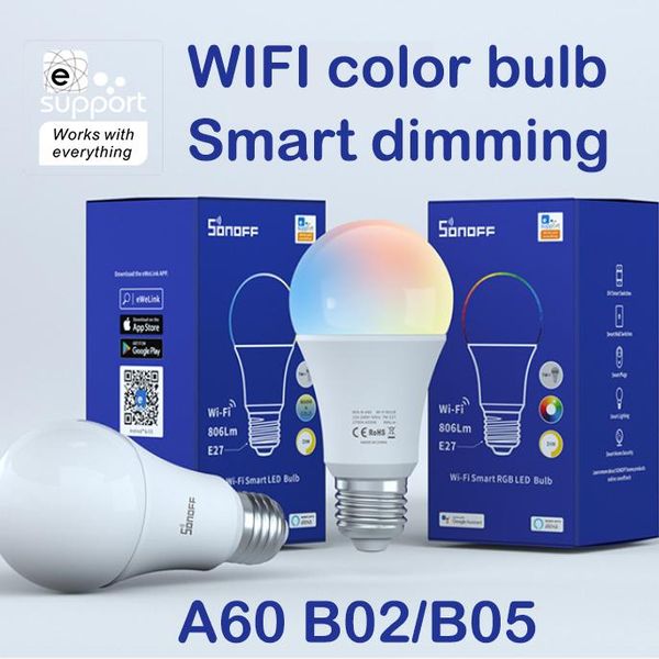 smart home control 1-8 pcs sonoff ewelink app remote wifi bulb b02 b05 rgb cct light dimming discolor support alexa ifttt
smart home control 1-8 pcs sonoff ewelink app remote wifi bulb b02 b05 rgb cct light dimming discolor support alexa ifttt