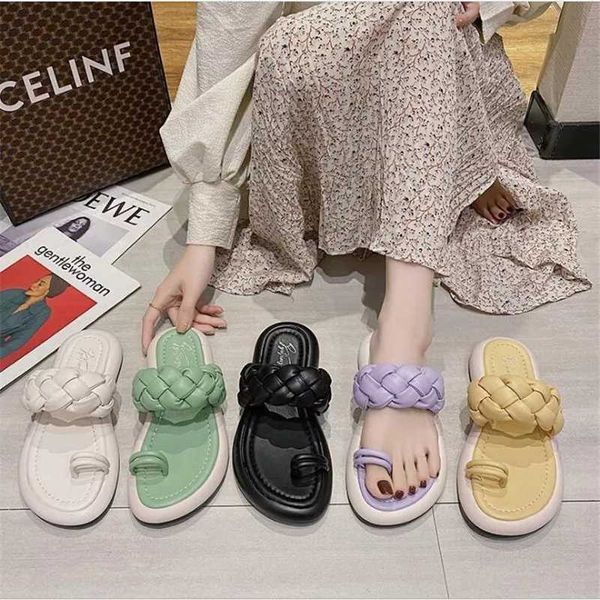 slippers female flats summer fashion shoes women clip toe weaving solid low heels casual ladies flip flops round concise, Black
slippers female flats summer fashion shoes women clip toe weaving solid low heels casual ladies flip flops round concise, Black