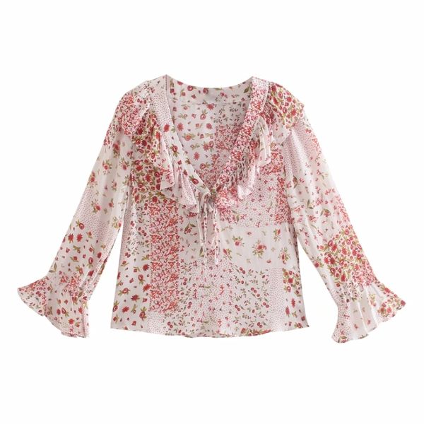 summer women patchwork print v neck cascading ruffle blouse female nine quarter sleeve shirt casual lady blusas s8952 210430, White
summer women patchwork print v neck cascading ruffle blouse female nine quarter sleeve shirt casual lady blusas s8952 210430, White