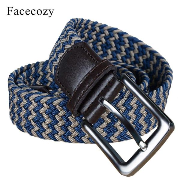 facecozy men women elastic weaving waistband alloy buckle leather wrap quality waist support 100cm stylish belts, Black;gray
facecozy men women elastic weaving waistband alloy buckle leather wrap quality waist support 100cm stylish belts, Black;gray