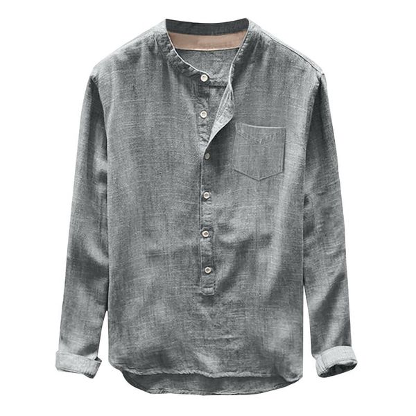 men's casual shirts mens linen blouse long sleeve baggy buttons summer solid comfortable loose holiday tee, White;black
men's casual shirts mens linen blouse long sleeve baggy buttons summer solid comfortable loose holiday tee, White;black