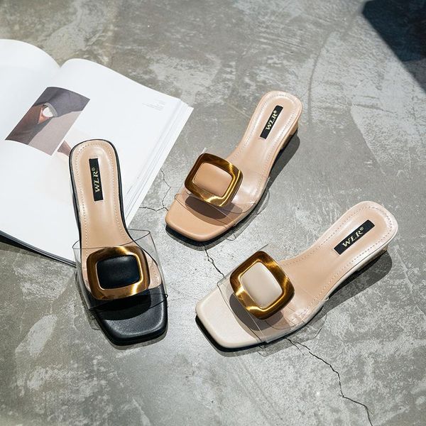 slippers big size 43 women summer block low heel sandals square toe mules shoes transparent slides ladies lu05, Black
slippers big size 43 women summer block low heel sandals square toe mules shoes transparent slides ladies lu05, Black