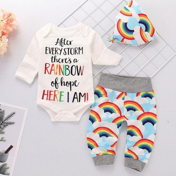 clothing sets autumn winter children boys girls cotton long rainbow + kids sleeve baby hats t-shirt clothes tracksuit, White
clothing sets autumn winter children boys girls cotton long rainbow + kids sleeve baby hats t-shirt clothes tracksuit, White