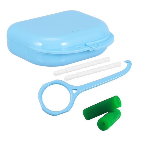 back support 1 set 4pcs tooth braces container invisible extractors tools, Black;blue
back support 1 set 4pcs tooth braces container invisible extractors tools, Black;blue