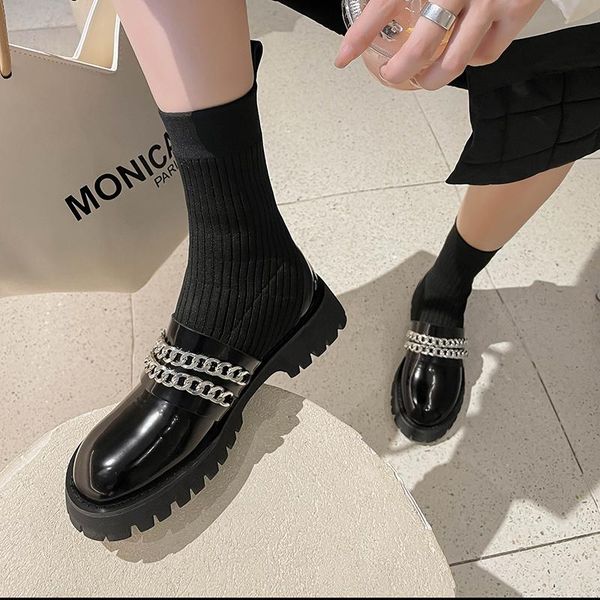 boots 2021 winter shoes women's ankle genuine leather brand metal decoration stretch knit female motorcycle femme, Black
boots 2021 winter shoes women's ankle genuine leather brand metal decoration stretch knit female motorcycle femme, Black
