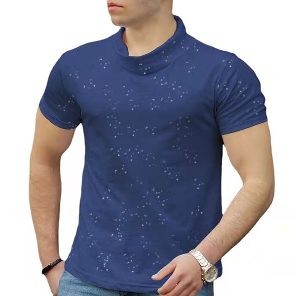 men's polos men's shirt with turtleneck pullover short-sleeve polka decoration simple leisure slim and comfortable, White;black
men's polos men's shirt with turtleneck pullover short-sleeve polka decoration simple leisure slim and comfortable, White;black