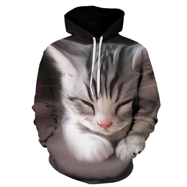 men's hoodies & sweatshirts cartoon kawaii 3d printed cat oversize mens women's sweatshirt pullover long sleeve hooded sudaderas, Black
men's hoodies & sweatshirts cartoon kawaii 3d printed cat oversize mens women's sweatshirt pullover long sleeve hooded sudaderas, Black