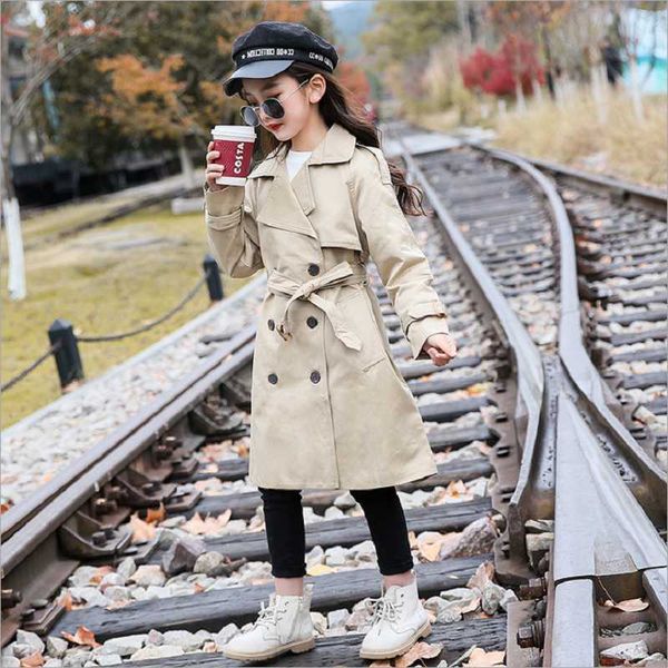 spring autumn long double breasted windbreaker girls coat cotton thicken trench for girls turn-down collar button belt jacket, Blue;gray
spring autumn long double breasted windbreaker girls coat cotton thicken trench for girls turn-down collar button belt jacket, Blue;gray