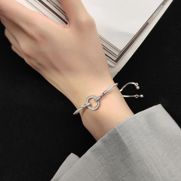 other bracelets authentic real. 925 sterling silver fine jewelry zircon + tennis open lucky circle geometric chain bracelet adjust gtls95, Golden;silver
other bracelets authentic real. 925 sterling silver fine jewelry zircon + tennis open lucky circle geometric chain bracelet adjust gtls95, Golden;silver