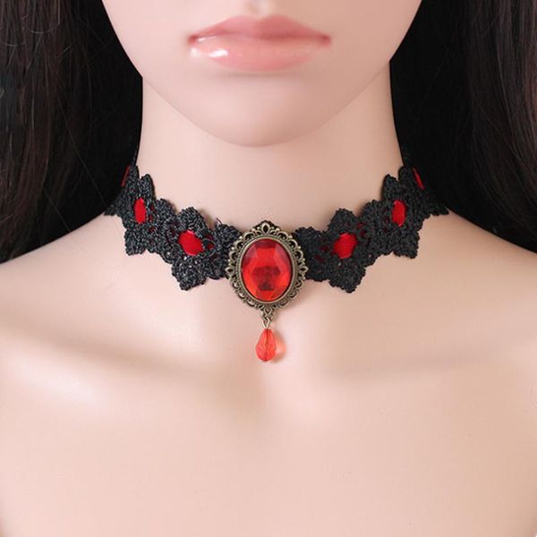 chokers benetory lace gothic tattoo choker necklace women vintage black red blue crystal necklaces punk collar jewelry, Golden;silver
chokers benetory lace gothic tattoo choker necklace women vintage black red blue crystal necklaces punk collar jewelry, Golden;silver