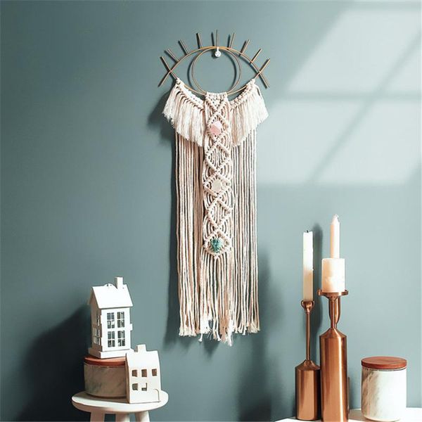 decorative objects & figurines hand-woven tapestry home wall hanging craft gift girls room decor ornament simple style creative eye pendant 
decorative objects & figurines hand-woven tapestry home wall hanging craft gift girls room decor ornament simple style creative eye pendant