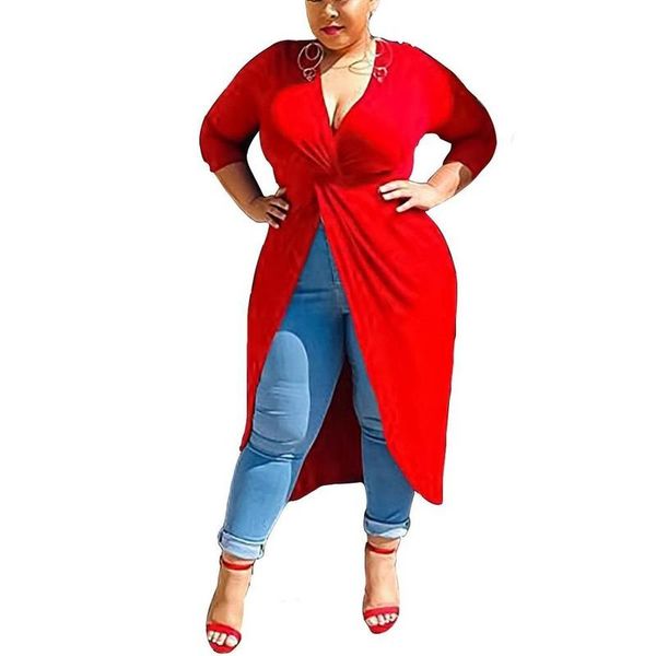 casual dresses women plus size clothing fall 2021 dress red long sleeve split deep v neck plain mid calf length fashion elegant work, Black;gray
casual dresses women plus size clothing fall 2021 dress red long sleeve split deep v neck plain mid calf length fashion elegant work, Black;gray