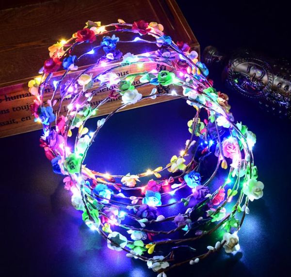 2021 selling led headband lights glow strings flower crown headbands light up hair wreath hairband garlands women christmas
2021 selling led headband lights glow strings flower crown headbands light up hair wreath hairband garlands women christmas