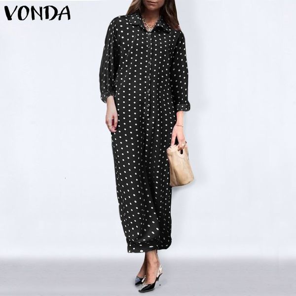 jumpsuit women'rompers overalls casual sleeve lapel neck jumpsuits 2021 vonda polka dot print long playsuits pantalon plus size pant, Black;white
jumpsuit women'rompers overalls casual sleeve lapel neck jumpsuits 2021 vonda polka dot print long playsuits pantalon plus size pant, Black;white