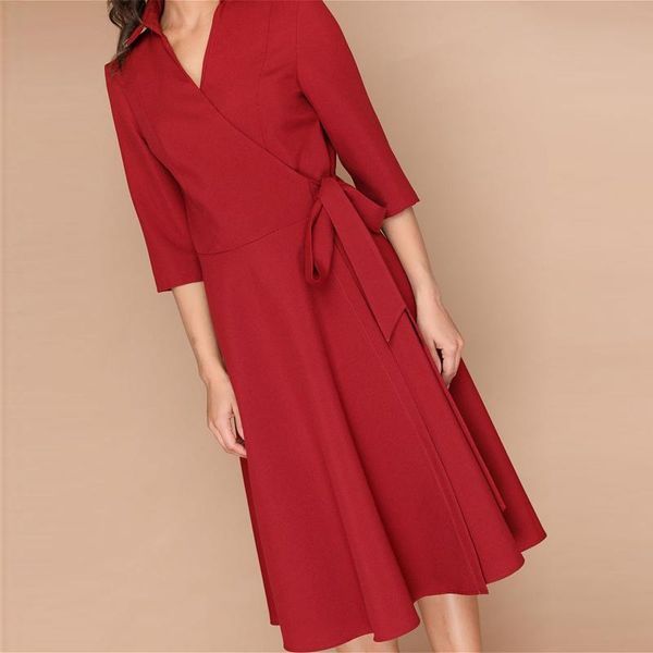 casual dresses vintage a line bow tie robe dress women seven sleeve v neck midi elegant french 2021 fashion, Black;gray
casual dresses vintage a line bow tie robe dress women seven sleeve v neck midi elegant french 2021 fashion, Black;gray