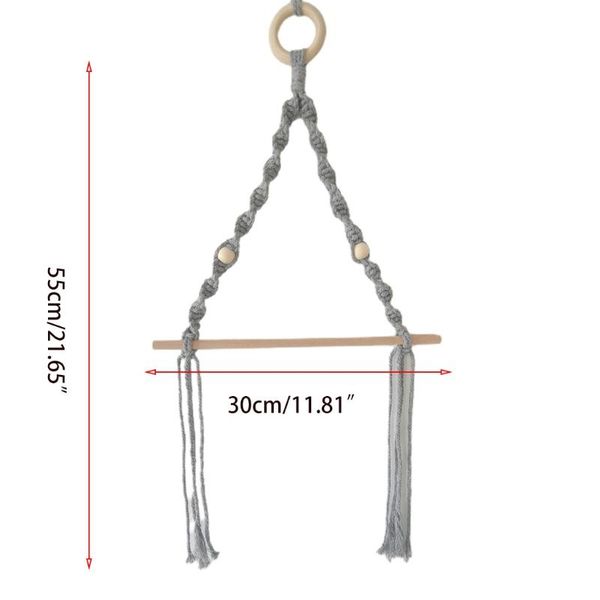 toilet paper holders 77jf handmade cotton rope wooden holder wall-mounted towel rack el wall decoration with seamless nails