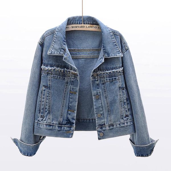 spring autumn vintage rivet denim jacket women korean slim outerwear chaquetas mujer long sleeve short jeans coat female women's jacket, Black;brown
spring autumn vintage rivet denim jacket women korean slim outerwear chaquetas mujer long sleeve short jeans coat female women's jacket, Black;brown