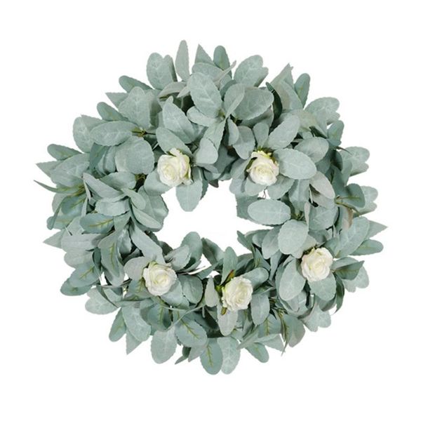 artificial eucalyptus rose spring round flower wreath for wedding front door decorative flowers & wreaths
artificial eucalyptus rose spring round flower wreath for wedding front door decorative flowers & wreaths