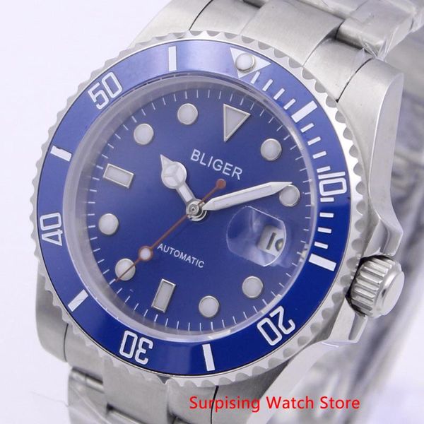 wristwatches bliger 40mm automatic mechanical mens watch sapphire crystal clock luminous waterproof calendar wristwatch men, Slivery;brown
wristwatches bliger 40mm automatic mechanical mens watch sapphire crystal clock luminous waterproof calendar wristwatch men, Slivery;brown