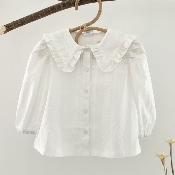 spring autumn turn-down collar kids girl long sleeve pure color shirt infant baby born clothes 210429, Blue
spring autumn turn-down collar kids girl long sleeve pure color shirt infant baby born clothes 210429, Blue