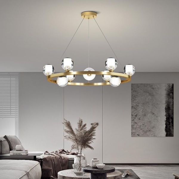 pendant lamps modern minimalist crystal glass copper lights lustre indoor lighting lamp hanging light fixture living dining room decor
pendant lamps modern minimalist crystal glass copper lights lustre indoor lighting lamp hanging light fixture living dining room decor