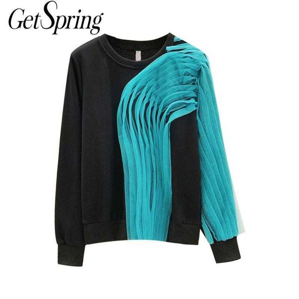 getspring women hoodies patchwork color matching sweatshirt coat irregular plus size casual pullovers hoodie 210601, Black
getspring women hoodies patchwork color matching sweatshirt coat irregular plus size casual pullovers hoodie 210601, Black