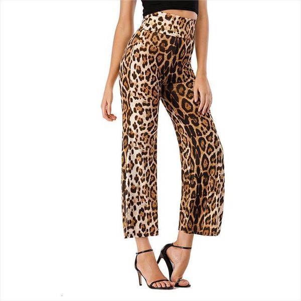 fashion leopard print wide leg womens leggings casual flare high waist elastic striped loose culotte pants, Black
fashion leopard print wide leg womens leggings casual flare high waist elastic striped loose culotte pants, Black