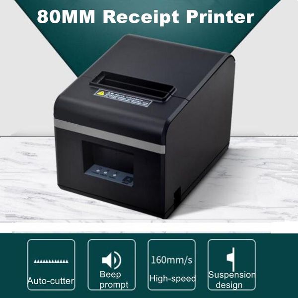 printers thermal receipt printer 80mm ticket barcode bill kitchen restaurant portable with automatic cutter usb/lan fashion
printers thermal receipt printer 80mm ticket barcode bill kitchen restaurant portable with automatic cutter usb/lan fashion