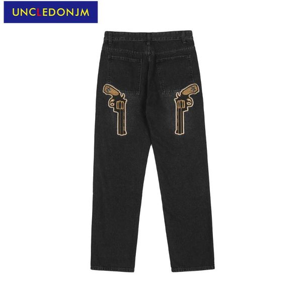 men's jeans uncledonjm retro denim for men high street fashion straight leg designer pants distressed black 8409, Blue
men's jeans uncledonjm retro denim for men high street fashion straight leg designer pants distressed black 8409, Blue